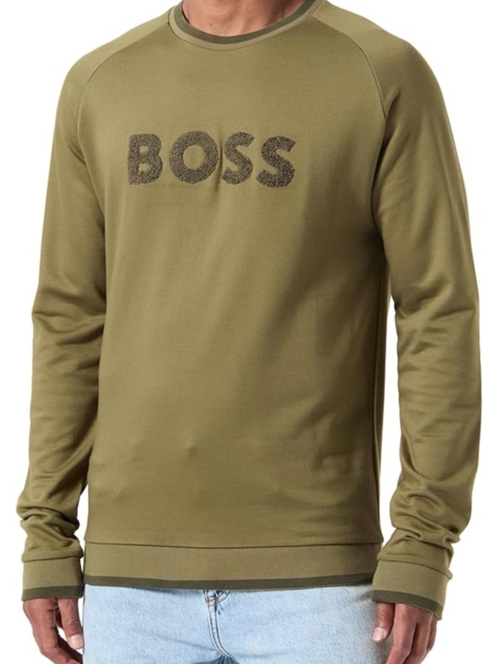 Hugo Boss NWT Crewneck with Terry Chenille appliqué